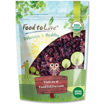 Organic Delightful Berries Mix, 2 Pounds - A Blend of Non-GMO Dried Cherries & Cranberries. Gently Infused with Organic Sugar. L