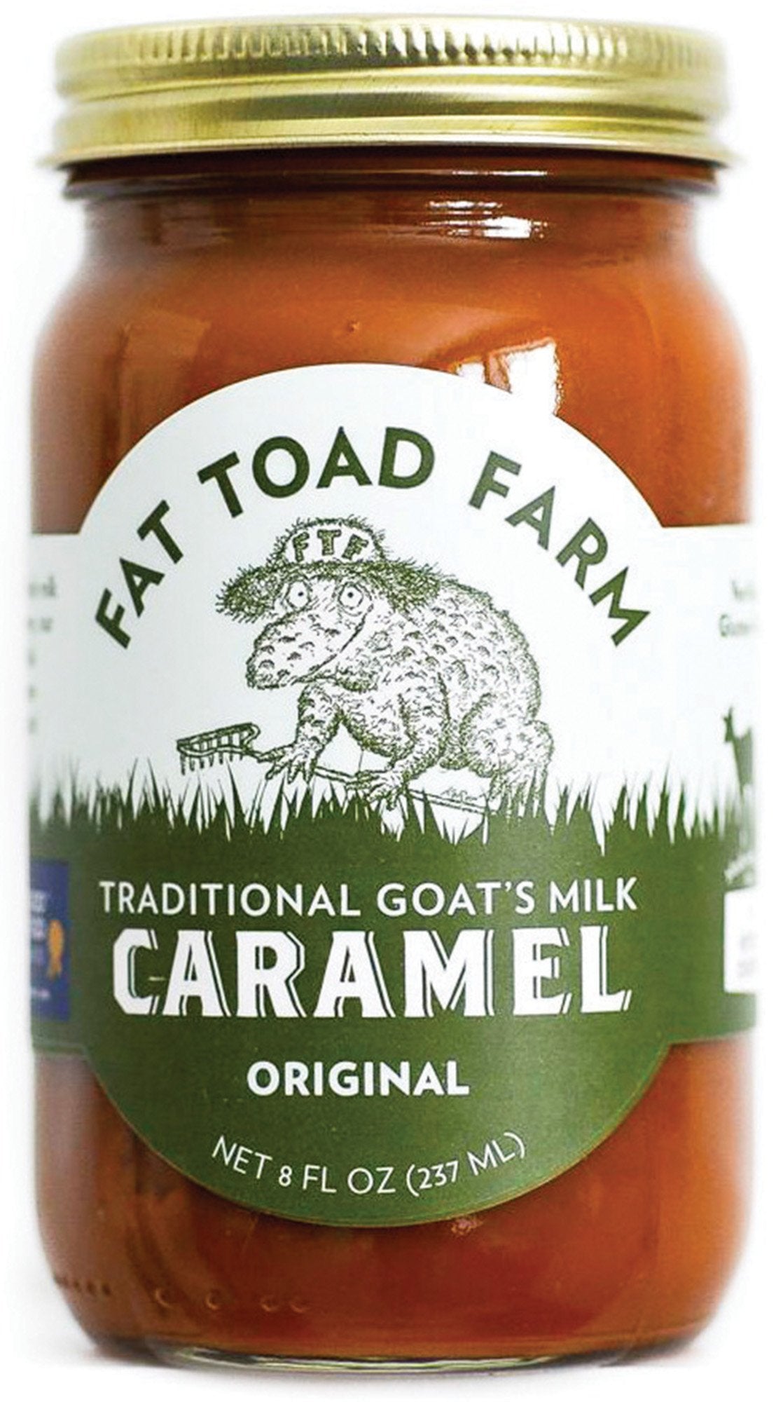 Fat Toad Farm Traditional Goats Milk Caramel Sauce/Cajeta, Original, Gluten Free, 8 fl oz