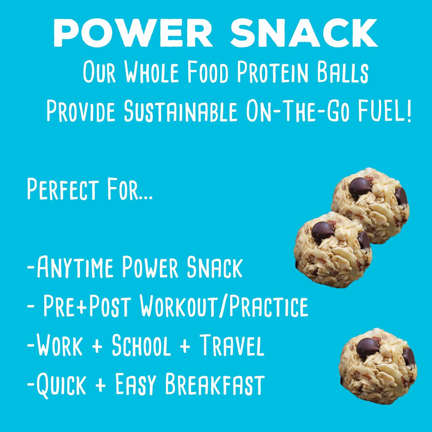 simplyFUEL Whole Food Protein Balls - Chocolate Almond Coconut Snacks, 8g Protein, Gluten Free, 12 Count Pack