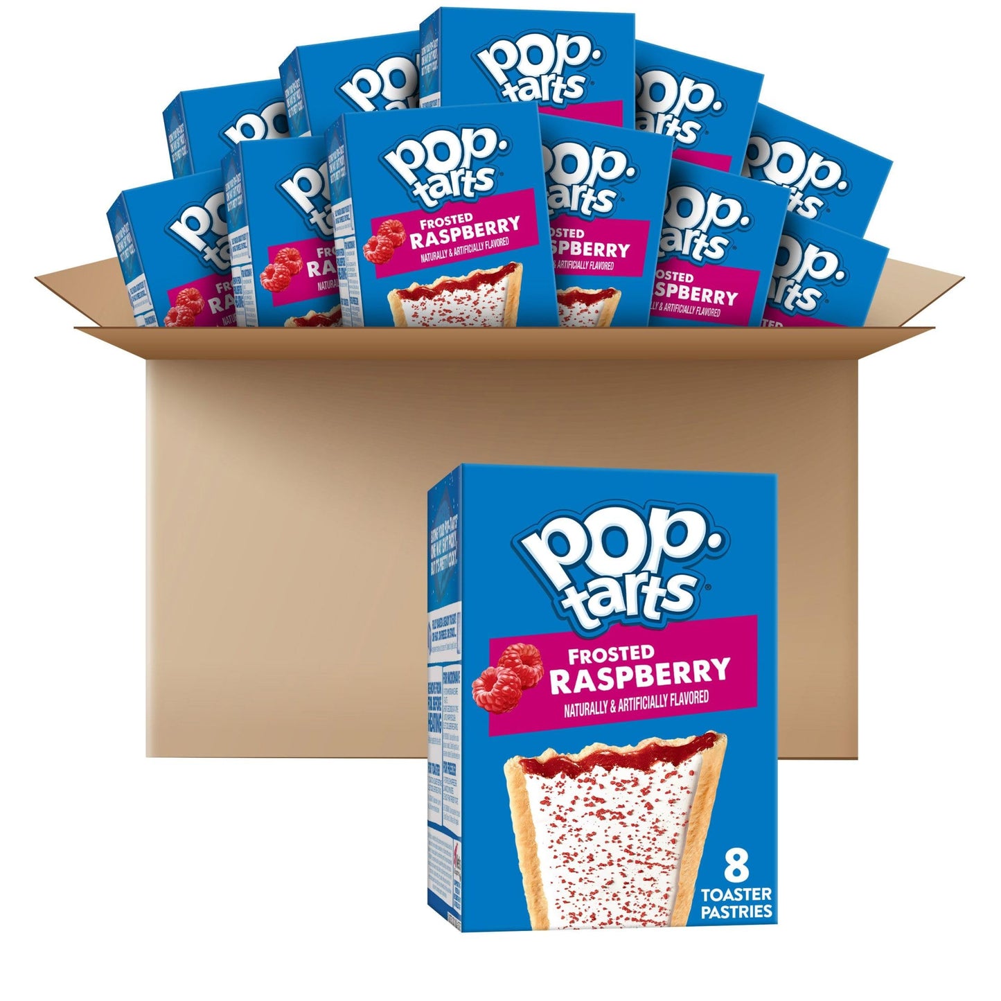 Pop-Tarts Toaster Pastries, Frosted Raspberry 13.5Oz (12 Count)