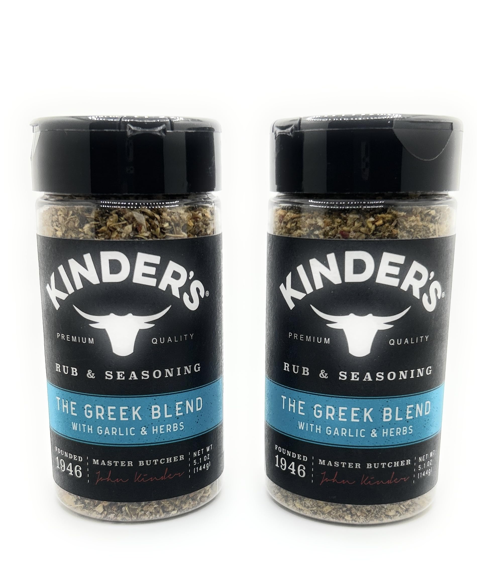 Kinders Seasonings & Rubs - 2 bottles (The Greek Blend 5.1oz)