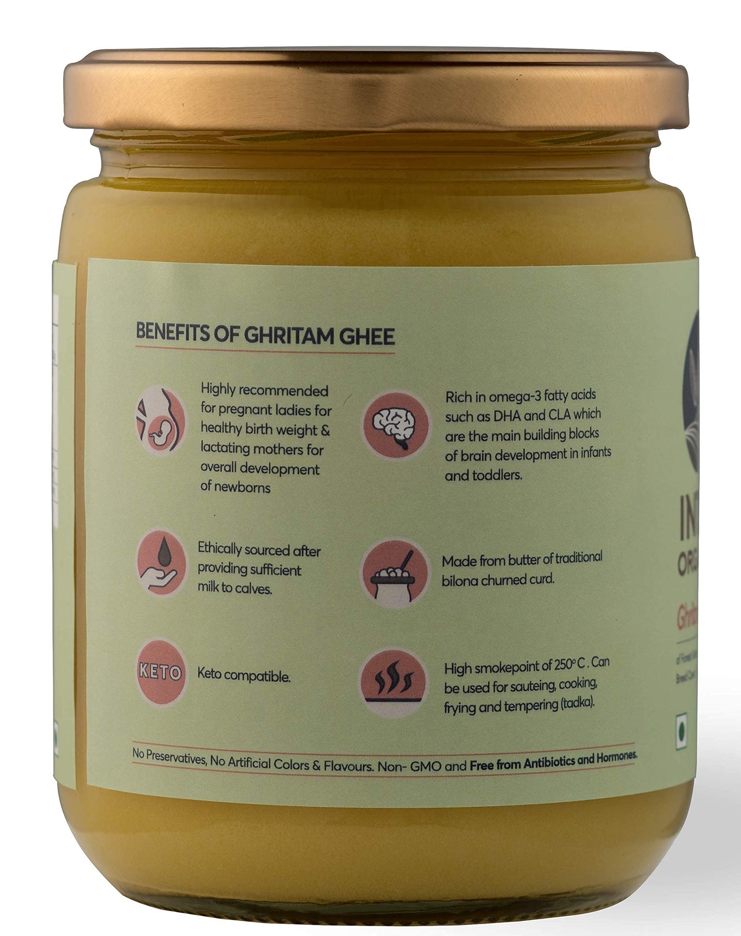 Indic Organics Forest Grazing Rare Malnad Gidda Desi Cows A2 Ghee From Western Ghats Of Karnataka Ayurvedic & Medicinal Bilona G
