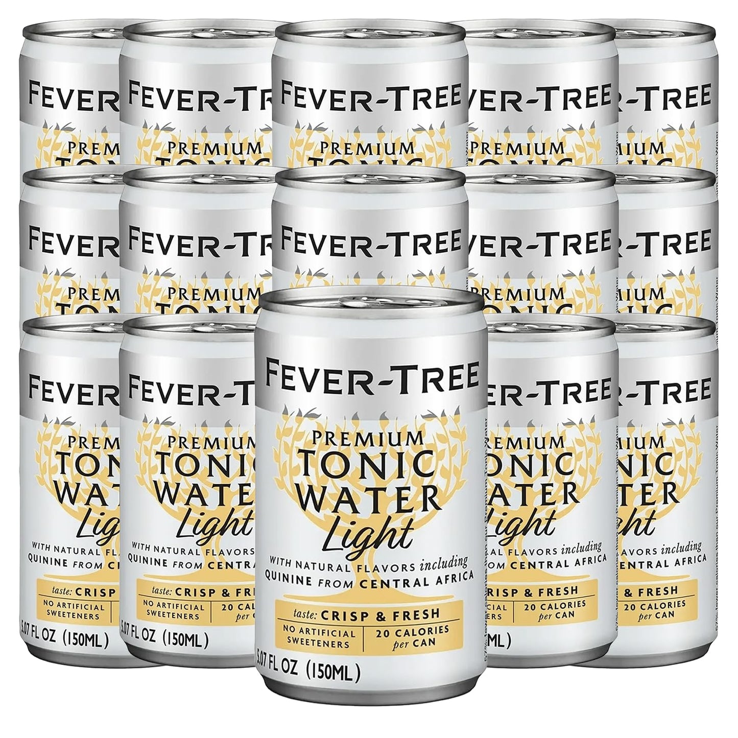 ChromaCast Premium Tonic Water Mixer - Light - 150ml Cans - Pack of 15