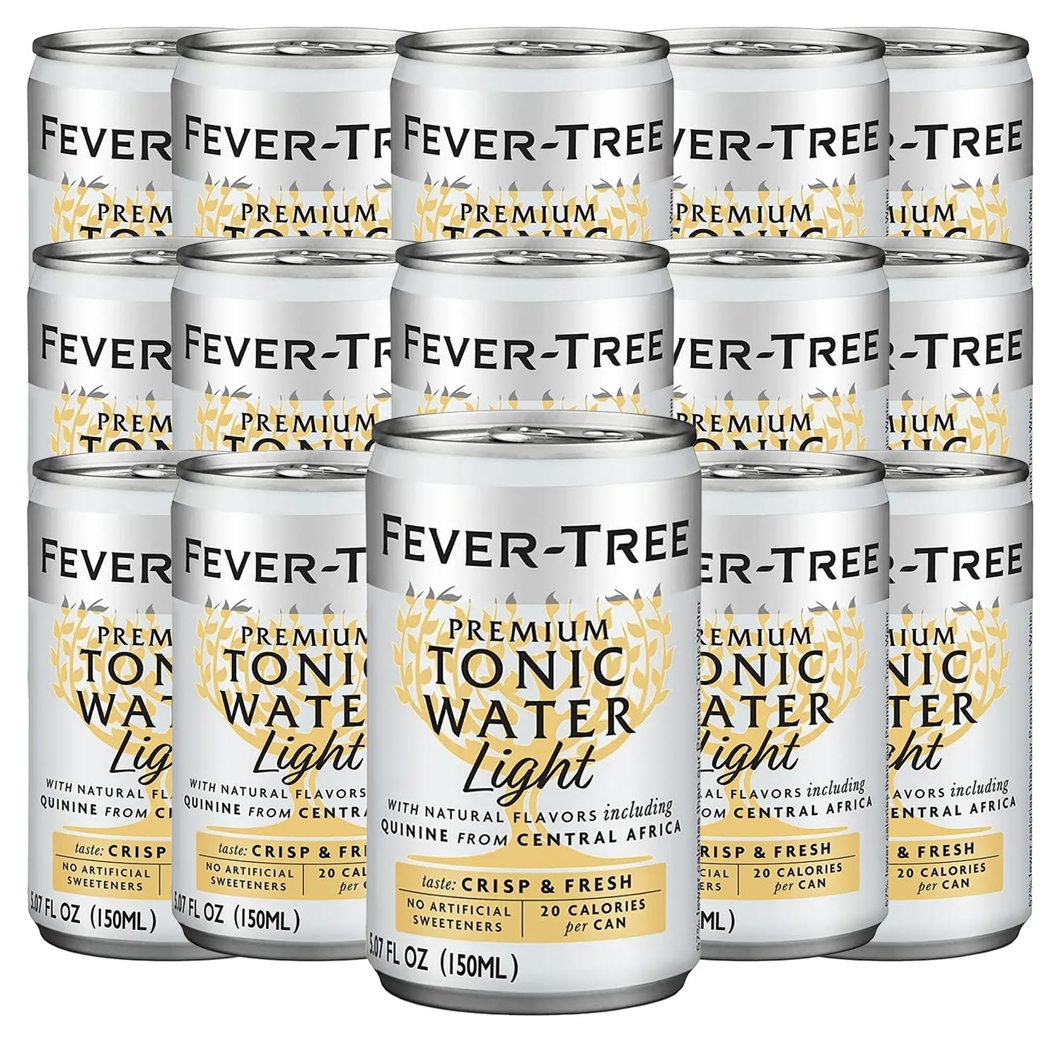 ChromaCast Premium Tonic Water Mixer - Light - 150ml Cans - Pack of 15
