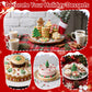 Christmas Nonpareils Sprinkles for Cake Decorating,130g White Red and Green Mini Pearls Mix,Edible Sugar Holiday sprinkle for Cu