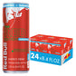 Red Bull Red Edition Sugar Free Energy Drink  Watermelon  with 80mg Caffeine plus Taurine & B Vitamins  8.4 Fl Oz  6 Packs of 4 Cans (Pack of 24)