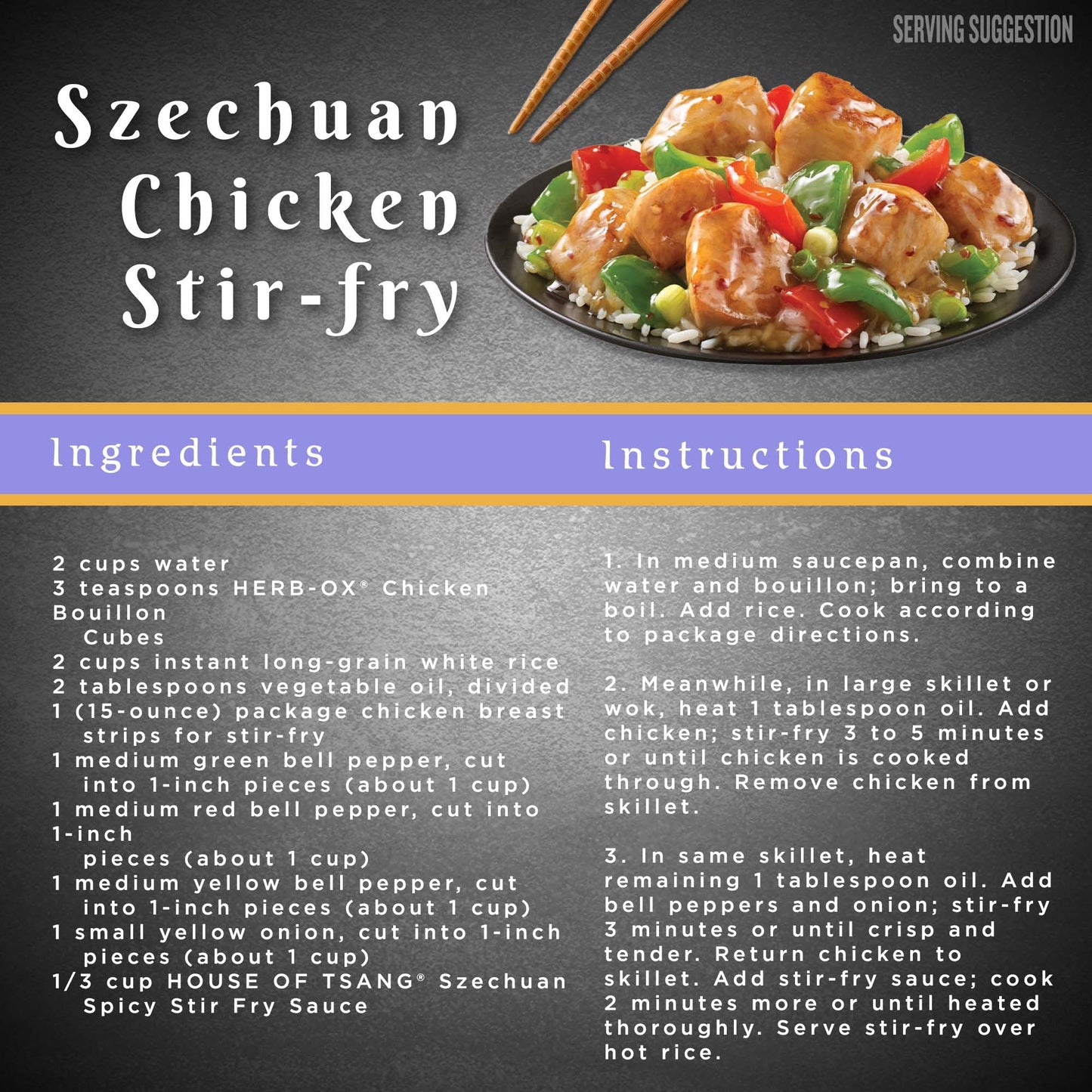 HOUSE OF TSANG Spicy Szechuan Stir-Fry Sauce, 11.5 Oz