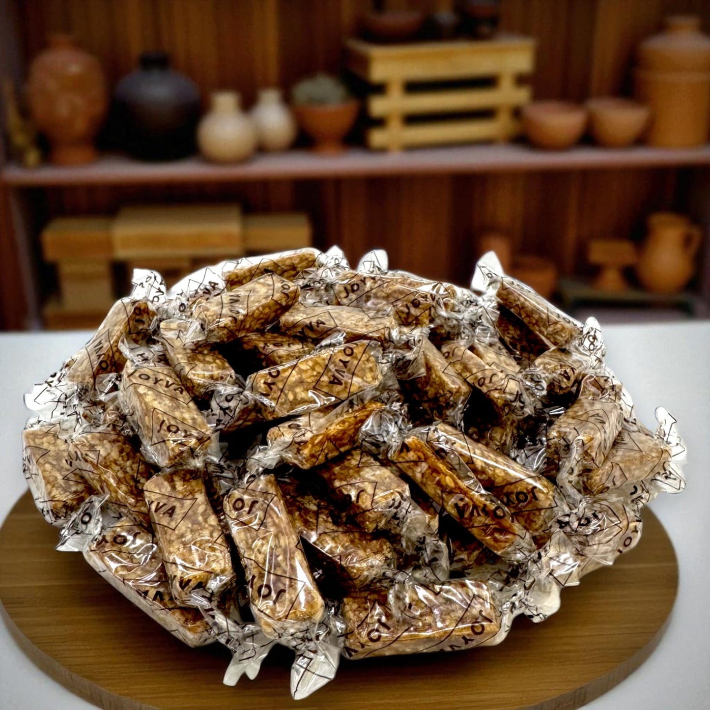 Sesame Honey Crunch Bars-1.5 Lbs Individually Wrapped Roasted Sesame Seeds With Honey Candy Bars-Kosher Parve, Gluten-Free, Dairy-Free Perfect For Snacks, Parties And Gifts(24 Oz)