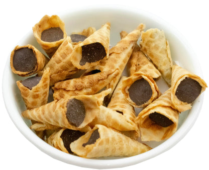 Bite Sized Chocolate Filled-Waffle Cone Ends (Milk Chocolate - Pack of 4)