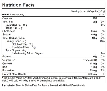 Andrew Lessman Ultimate Oat Bran 30 Servings - Premium Organic, Gluten-Free Oat Bran, Heart-Healthy Fiber And Non-Gmo Sourced Ph