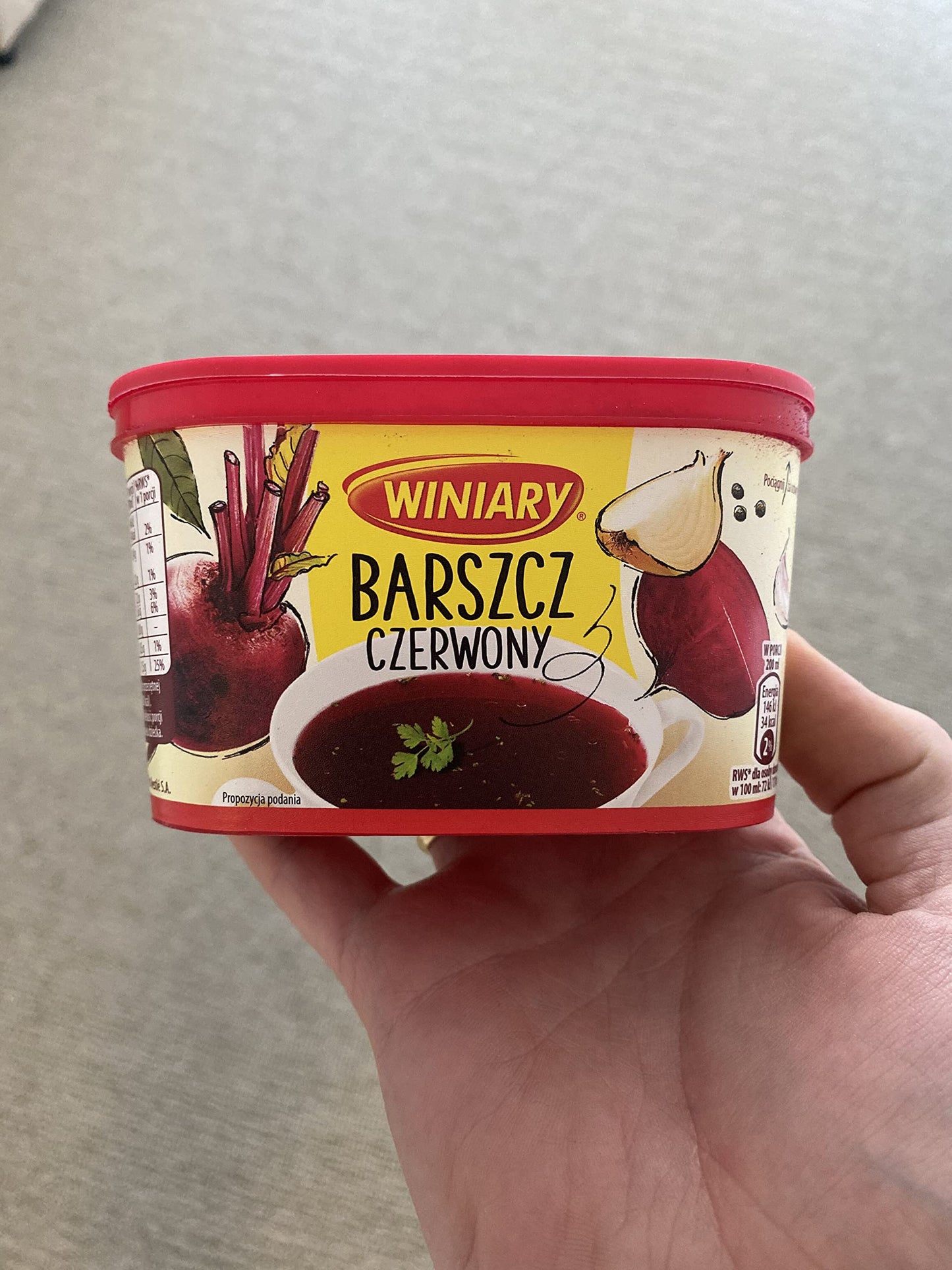 Red Borsch Instant Soup Product of Poland Winiary 170g