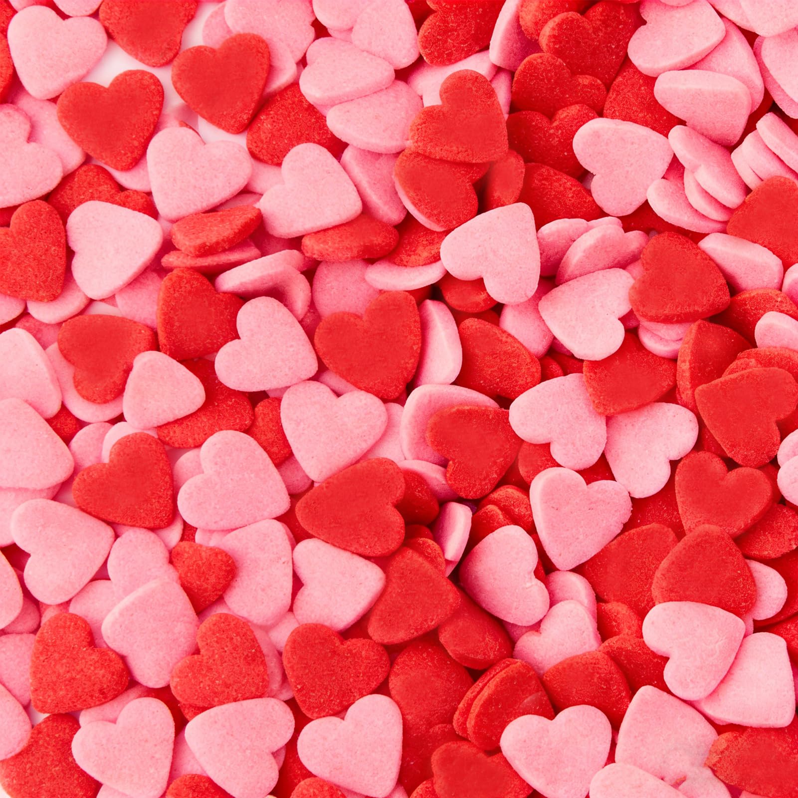 Heart Sprinkles Edible, Mothers Day Sprinkles for Cake Decorating 100g/3.53oz, Valentines Sprinkles, Red and Pink Heart Shaped S