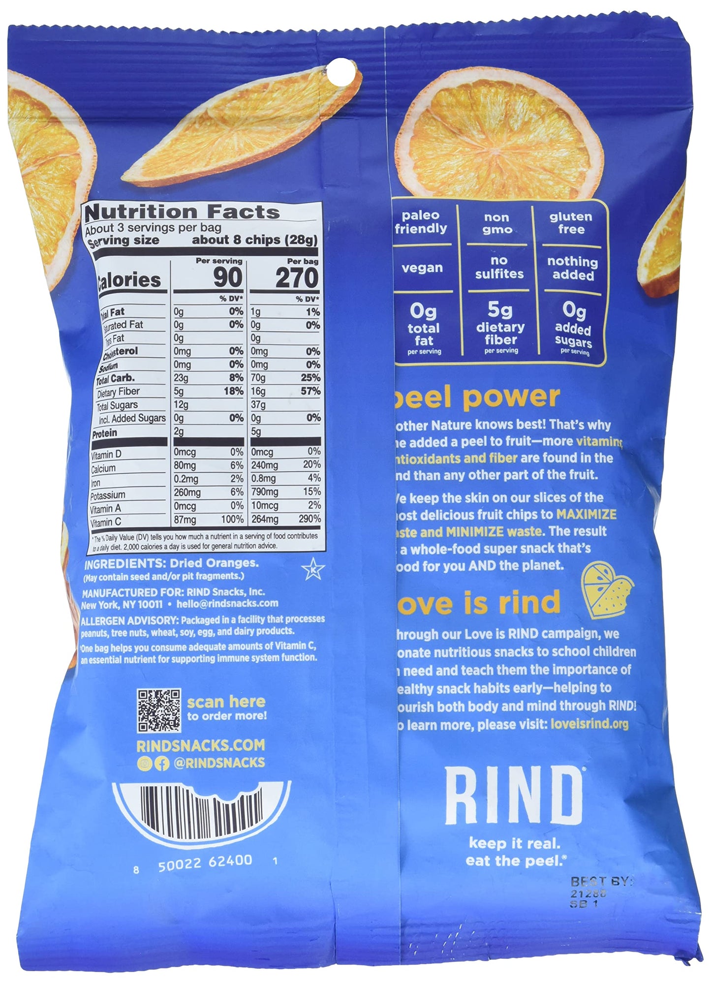 Rind Drd Frt Chip Orange ( 12 X 3 Oz   )