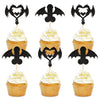 Ercadio 24 Pack Dragon Love Cupcake Toppers Dragon Heart Tcake Picks Dinosaur Cupcake Topper Dragon Cupcake Toppers Picks For Dr