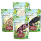 Food to Live Organic Dry Beans Bundle, 4 Pack - Black Beans (5 LB), Pinto Beans (5 LB), Navy Beans (5 LB), Dark Red Kidney Beans