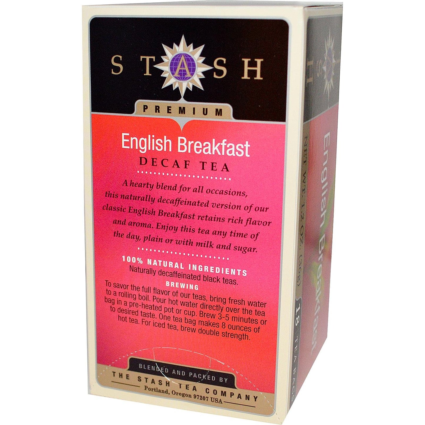STASH TEA English Breakfast Decaf Bags, 18 CT