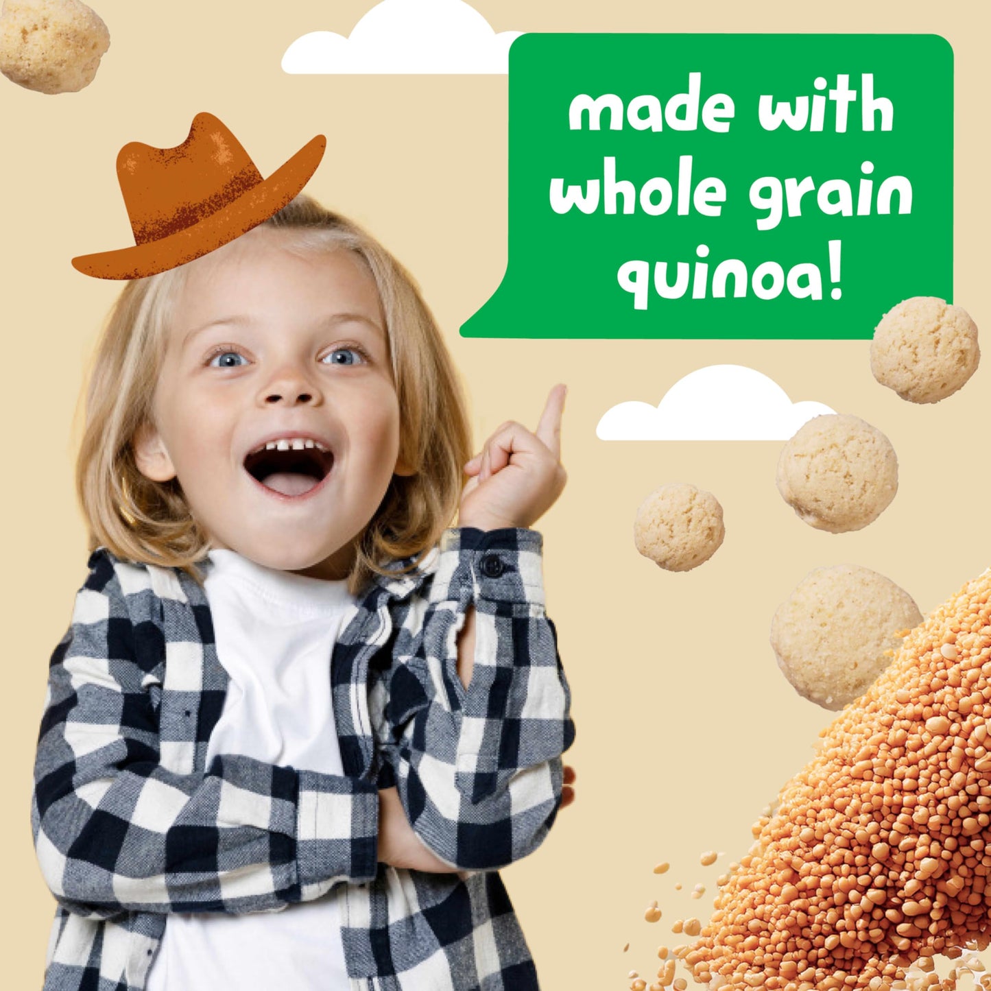 Get'Ems! From Gerber Carrot Ranch Roundos Puffs Snacks, Kids Snack Made With Whole Grain Quinoa, Calcium To Support Strong Bones
