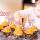 Gyufise 24 Pack Rose Gold Glitter 16Th Birthday Cupcake Toppers Hello Sweet 16 Sixteen Since 2009 Cupcake Picks For 16Th Birthday Party Cake Decorations Supplies
