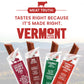 Vermont Smoke & Cure Hickory Smoked Uncured Bacon Pork Sticks, 0.5 oz, 48 Count, Portable Meat Snack for mature-themeds & Kids