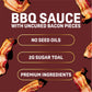 Baconic BBQ Sauce with Real Bacon Bits, Low Sugar, Gluten-Free, 12oz Glass Bottle