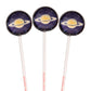 Sparko Sweets Galaxy Lollipops, Planet Designs, Fruit Flavor, 10 Pieces, Individually Wrapped, 1 lb, Handcrafted in USA - A Swee