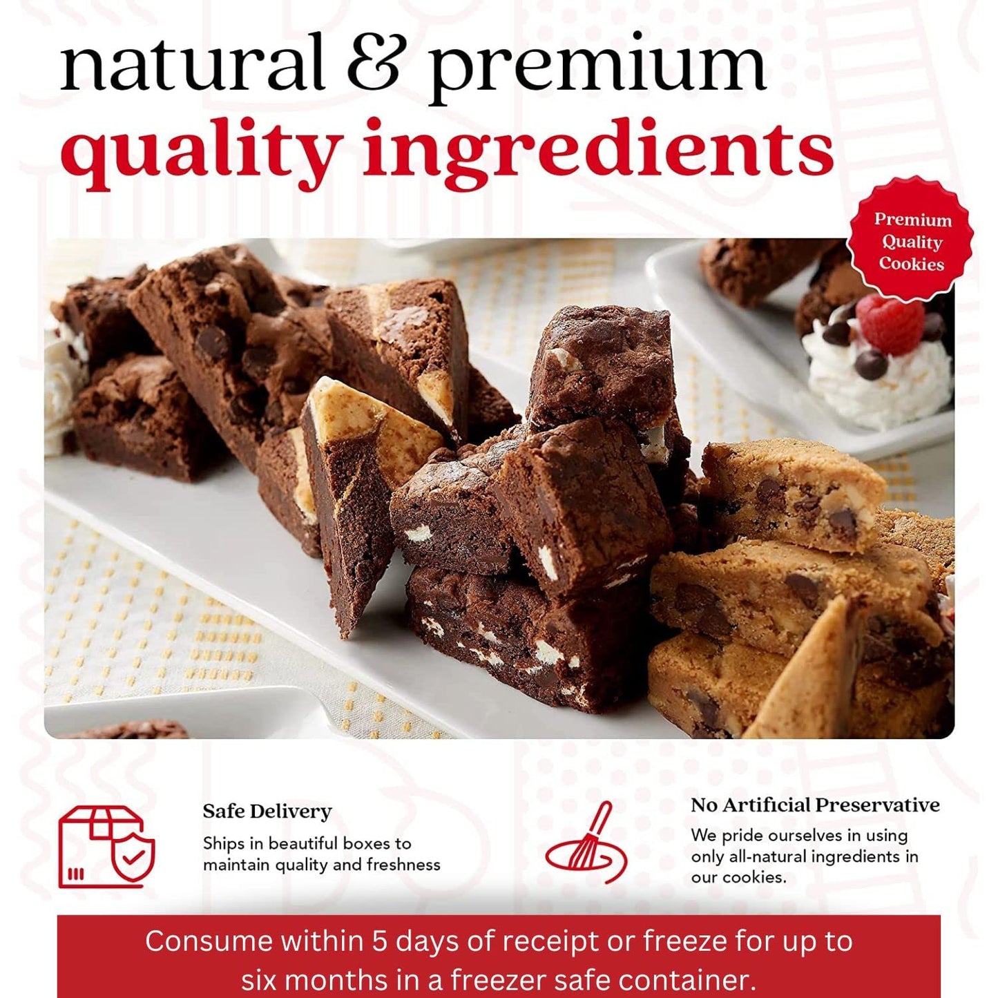 Davids Cookies Assorted Brownies in Carton Box | Enjoy Our Delicious  Great for Sharing Freshly-Baked Assorted Brownie Snacks While Bonding With Friends And Family - Single Pack