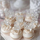 YCTHUNFISH Graduation Cupcake Toppers 24 Pack Glitter Grad Cap Picks Small Silver