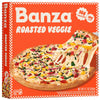 Banza Roasted Veggied Frozen Pizza from Chickpeas - High Protein, Gluten Free, 10.9oz