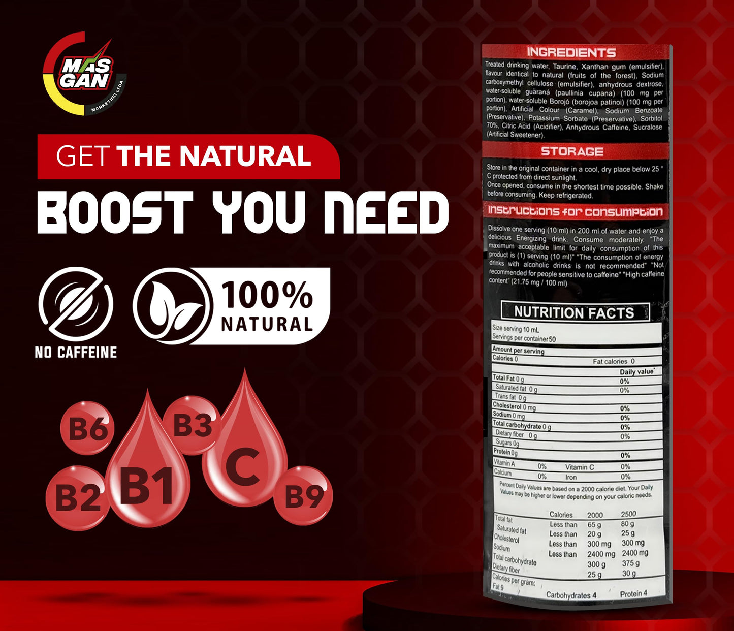 Generic Multivitamin Liquid Energy dietary products for Men and Women, 16.9 Oz Bottle