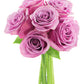 KaBloom Fresh Cut Purple Roses Bouquet - 6 Stems - Mother’s Day Collection - Model KaB-AZ-1098-NV