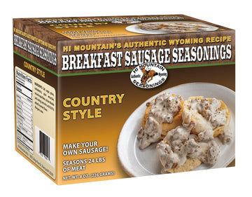 Hi Mountain Seasonings - Country Style Breakfast Sausage Seasoning Mix ǀ Seasons 24 Lbs Of Meat