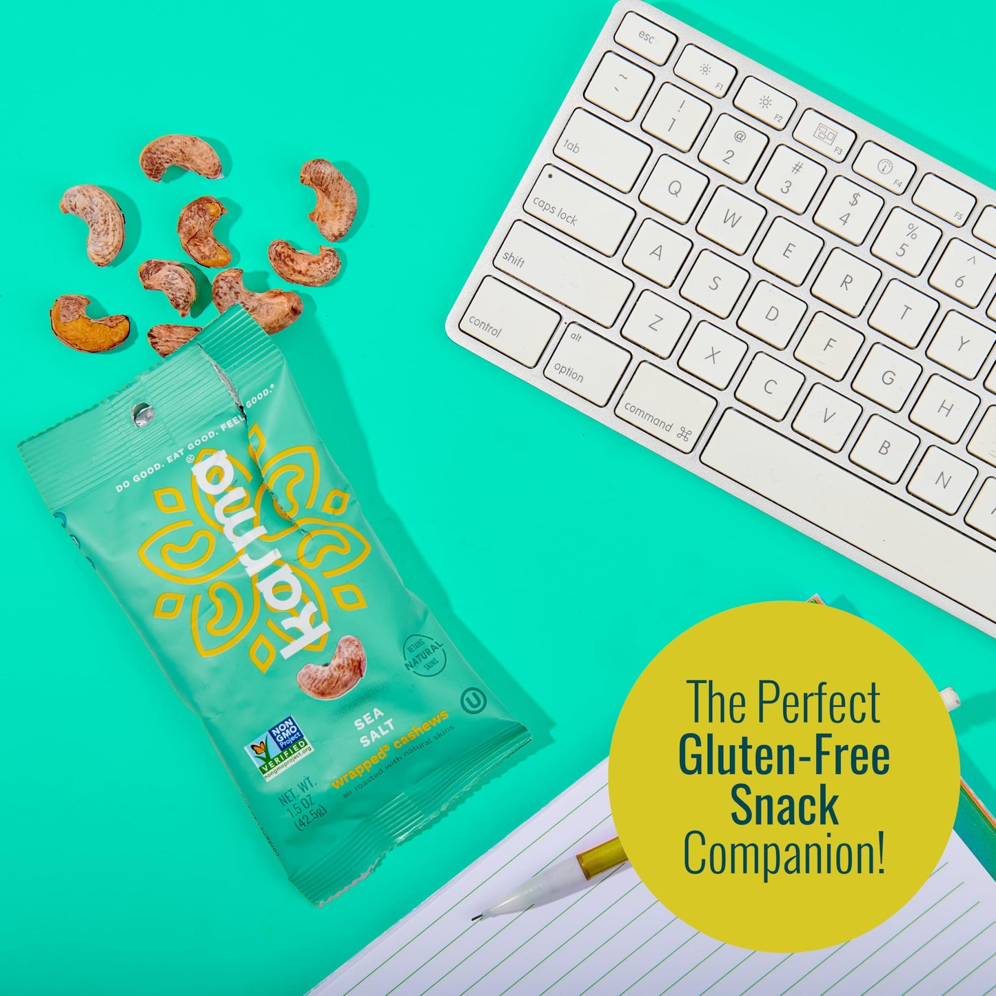 Karma Flavored Cashews Variety Pack - Gluten Free, Vegan, Non-GMO - 1.5 oz, Pack of 6