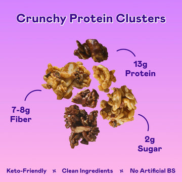 Magic Spoon Protein Granola - High Protein, Keto Friendly, Low Sugar - 8 Ounce (Pack of 2) - Mixed Berry & Dark Chocolate Almond