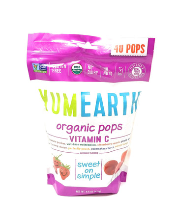 Yummy Earth Lollipop, Og2, Vit C, 40+, 8.5 Oz (2 Pack)