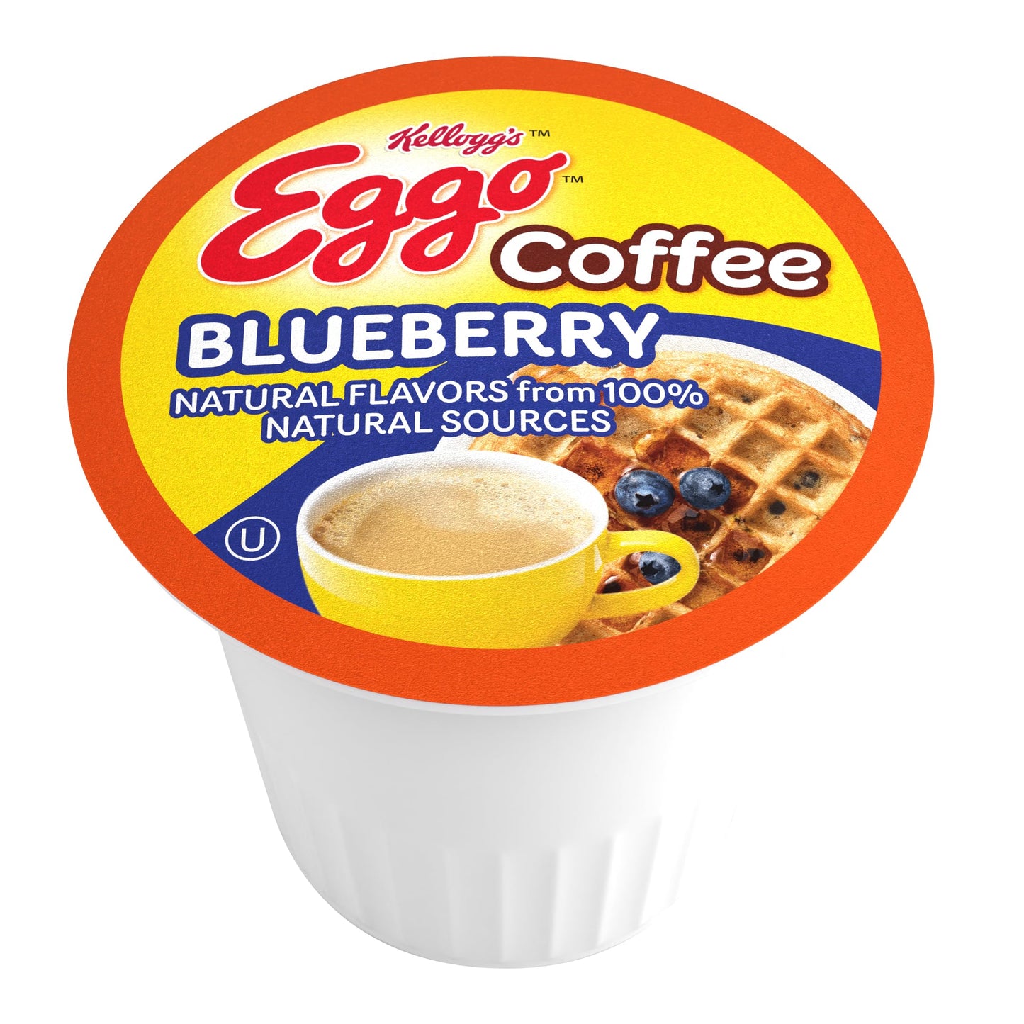 Eggo Blueberry Waffle Flavored Coffee Pods for Keurig, Fair Trade Certified, 40 Count