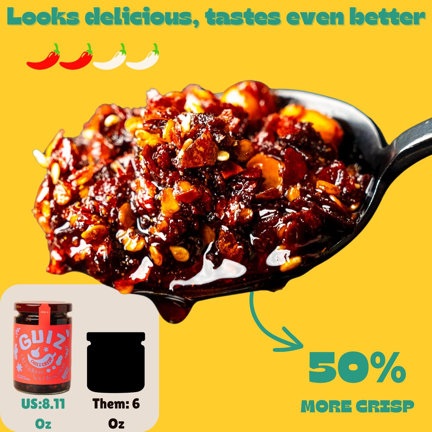 Guiz Classic Guizhou Chili Crisp With Peanuts: Authentic Spice, Crunchy Delight, Bold Premium Guizhou Pepper Aroma, No Preservat