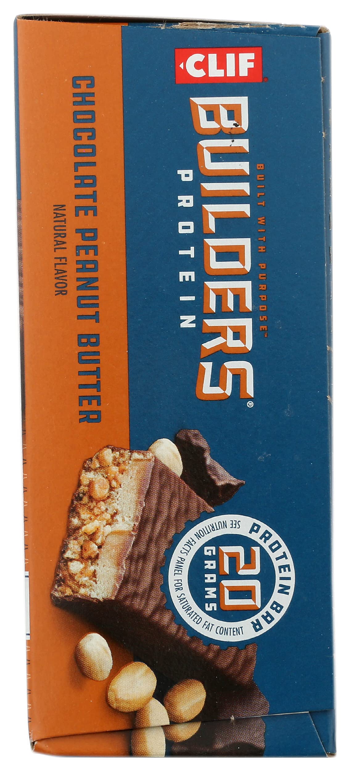 Clif, Builders Chocolate Peanut Butter Bar 6 Count, 2.4 Ounce