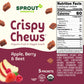 Sprout Organic Baby Food, Stage 4 Toddler Fruit Snacks, Red Fruit Beet & Berry Crispy Chews, 0.63 Oz Single Serve Packs (5 Count