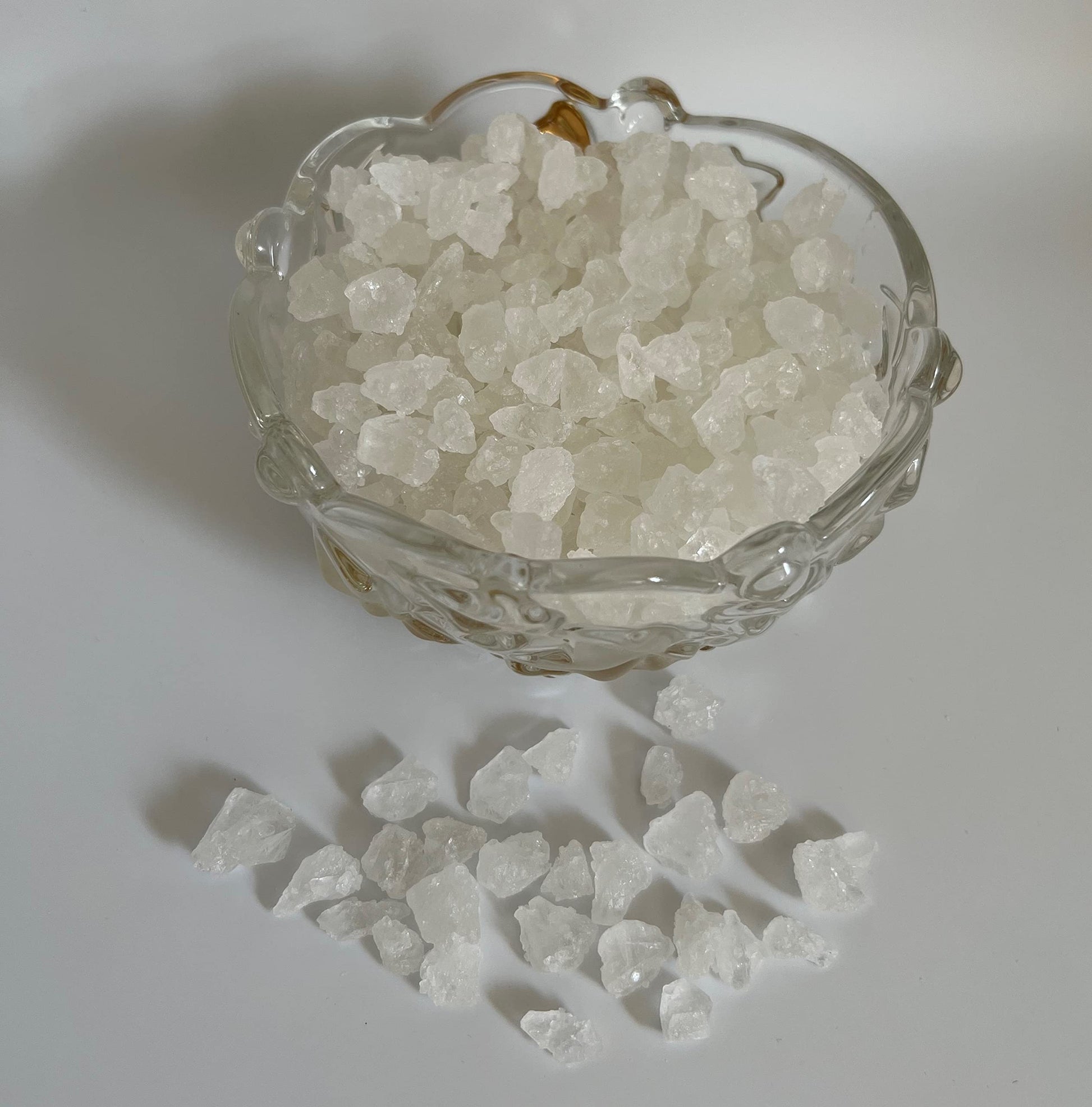 Sweetglob Old Fashioned White Rock Candy Crystals (Lump Rock Sugar Candy (Large Crystal), 1 Pound)