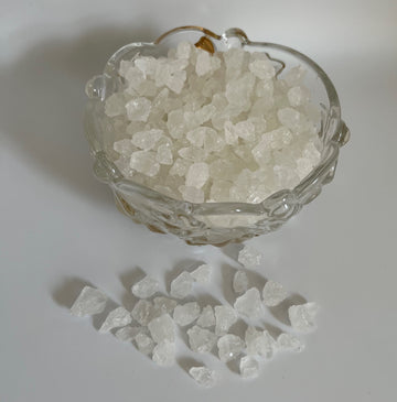 Sweetglob Old Fashioned White Rock Candy Crystals (Lump Rock Sugar Candy (Large Crystal), 1 Pound)