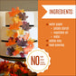 Sugar Robot Inc. Edible Fall Leaves Set of 15 - Wafer Cake & Cupcake Toppers - 3 to 1.5 inches - Red Orange Yellow Brown Leaves