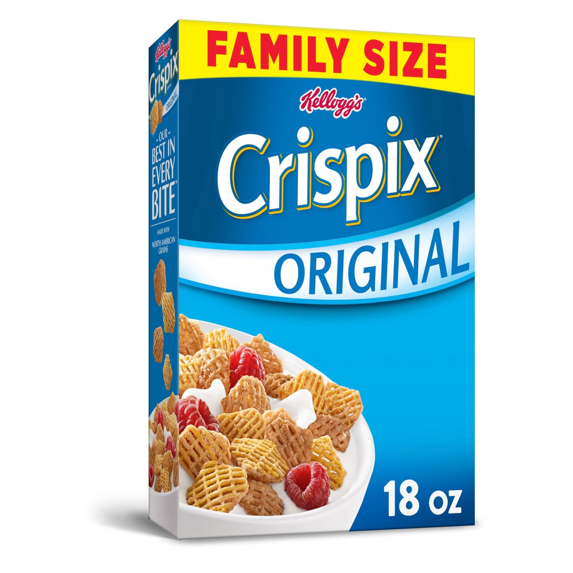 Kelloggs Crispix, Breakfast Cereal, Original, Family Size, 18oz Box