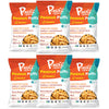 P-Nuff Crunch Baked Peanut Puffs - Vegan, Gluten Free, 20g Protein, 4oz Bag, Pack of 6