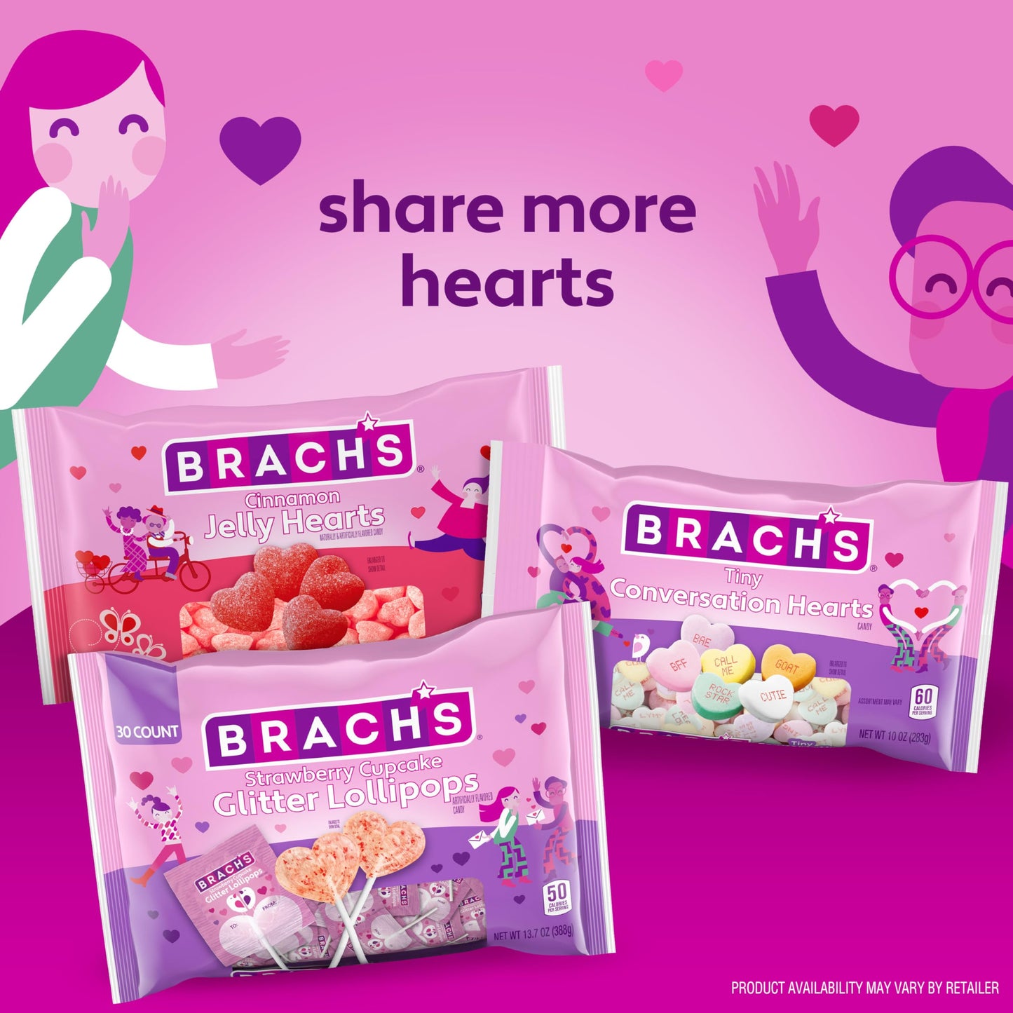 Brachs Strawberry Cupcake Glitter Lollipops, Valentine'S Day Candy, Individually Wrapped, 30 Count