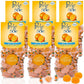 Perle di Sole Orange Candy Jellies - Italian Jelly Candy Individually Wrapped - Soft Fruit Candies - 6 Pack (7.05oz. Bag)
