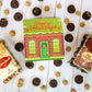 Christmas Cookie House Gift Box With 2 Cookie Flavors Inside By Send A Cake – Hot Chocolate & Snickerdoodle Sugar Cookies – Festive Holiday Gift For Women, Men, Sister, Mom, Dad, Best Friend, Mature-Themeds, Kids