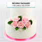 Global Sugar Art Peace Rose Sugar Cake Flowers Pink 2 Inch, 8 Count By Chef Alan Tetreault