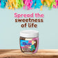 Nucita Trisabor Spreadable, Creamy Candy Chocolate, Vanilla and Strawberry, 10.6 Oz Jar, Pack of 1