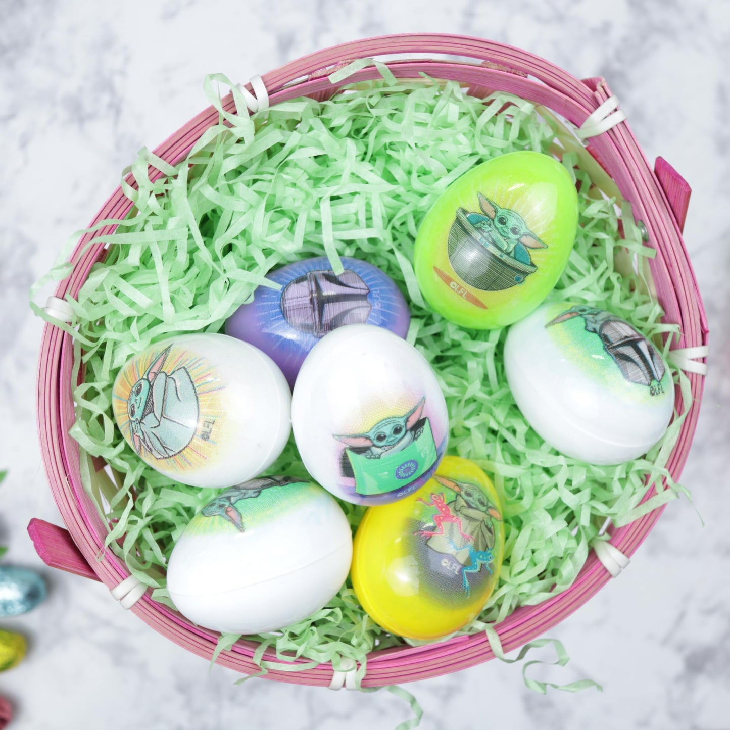 Sweetzo - Pre-Filled Star Wars Easter Eggs, Individual Hard Candy Pouched Inside, Perfect Egg Hunt Supplies, 2.74 Ounces, 28 Tot