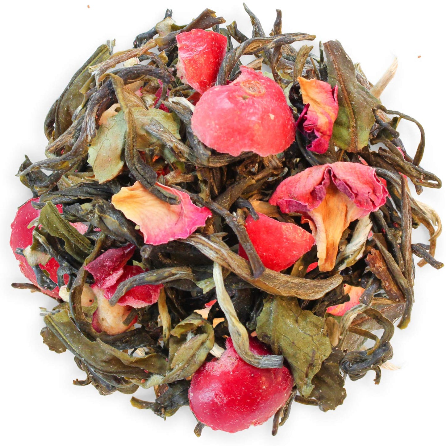 Teabloom White Pomegranate Loose Leaf Tea, Distinctive And Delicate White Tea, Certified Kosher, Fresh Whole Leaf Tea In Reusabl